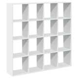 Libreria Bianca 137,5x29x137,5 cm in Legno truciolato