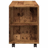 Mobile Porta TV con Ruote Legno Antico 102x34,5x43cm Truciolato