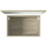 Set Mobili da Bagno 2 pz Rovere Sonoma in Legno truciolato