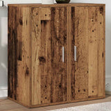 Scarpiere 2 pz Legno Antico 32x35x70 cm in Legno truciolato