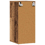Scarpiere 2 pz Legno Antico 32x35x70 cm in Legno truciolato