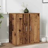 Scarpiere 2 pz Legno Antico 32x35x70 cm in Legno truciolato
