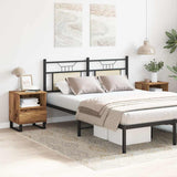 Comodini 2pz Legno Antico 40x35x50 cm in Legno truciolato