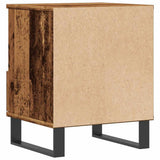 Comodini 2pz Legno Antico 40x35x50 cm in Legno truciolato