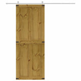 Porta per Granaio CORONA 70x210 cm in Legno Massello di Pino