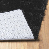 Tappeto Shaggy a Pelo Lungo NAVARRA Nero 60x100 cm poliestere