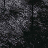 Tappeto Shaggy a Pelo Lungo NAVARRA Nero 60x100 cm poliestere