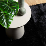 Tappeto Shaggy a Pelo Lungo NAVARRA Nero 60x100 cm poliestere