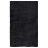 Tappeto Shaggy a Pelo Lungo NAVARRA Nero 80x150 cm poliestere