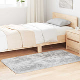 Tappeto Shaggy a Pelo Lungo NAVARRA Grigio Argento 80x150 cm