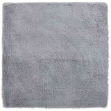 Tappeto Shaggy a Pelo Lungo NAVARRA Grigio Chiaro 160x160 cm