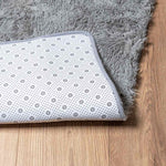 Tappeto Shaggy a Pelo Lungo NAVARRA Grigio Chiaro 160x160 cm