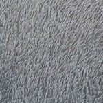 Tappeto Shaggy a Pelo Lungo NAVARRA Grigio Chiaro 160x160 cm