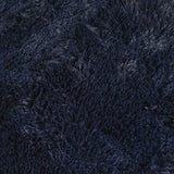 Tappeto Shaggy a Pelo Lungo NAVARRA Blu Marino 100x100 cm