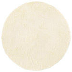 Tappeto Shaggy a Pelo Lungo NAVARRA Crema 200x200 cm poliestere
