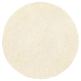 Tappeto Shaggy a Pelo Lungo NAVARRA Crema 200x200 cm poliestere