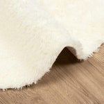 Tappeto Shaggy a Pelo Lungo NAVARRA Crema 240x240 cm poliestere