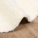 Tappeto Shaggy a Pelo Lungo NAVARRA Crema 240x240 cm poliestere