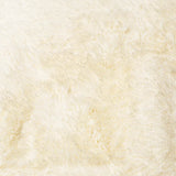 Tappeto Shaggy a Pelo Lungo NAVARRA Crema 240x240 cm poliestere