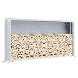 Rastrelliera per Legna con Filo d'Acciaio Acciaio Zincato