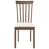 Sedie da Pranzo con Cuscini 2pz Marrone Legno Massello di Hevea