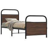 Giroletto senza Materasso Rovere Marrone 75x190cm in Truciolato