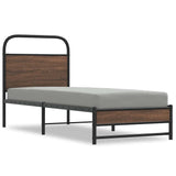 Giroletto senza Materasso Rovere Marrone 75x190cm in Truciolato