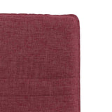 Sedie da Pranzo 6 pz Rosso Vino in Tessuto