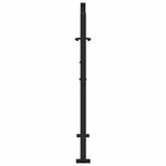 Cancello Giardino Nero 105x106 cm in Acciaio Design Leggero