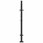 Cancello Giardino Nero 105x106 cm in Acciaio Design a Fiamma