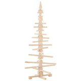 Albero di Natale in legno per decorazioni 150 cm in legno massello di pino