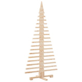Albero di Natale in legno per decorazioni 150 cm in legno massello di pino