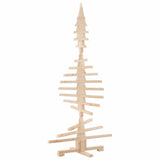 Albero di Natale in legno per decorazioni 150 cm in legno massello di pino