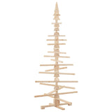 Albero di Natale Decorativo in Legno 180 cm Legno Massello Pino