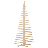 Albero di Natale Decorativo in Legno 180 cm Legno Massello Pino