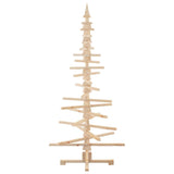 Albero di Natale Decorativo in Legno 180 cm Legno Massello Pino