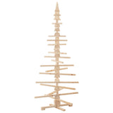 Albero di Natale Decorativo in Legno 180 cm Legno Massello Pino