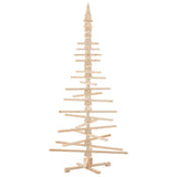 Albero di Natale Decorativo in Legno 210 cm Legno Massello Pino
