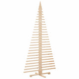 Albero di Natale Decorativo in Legno 210 cm Legno Massello Pino