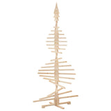 Albero di Natale Decorativo in Legno 210 cm Legno Massello Pino