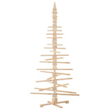 Albero di Natale Decorativo in Legno 210 cm Legno Massello Pino