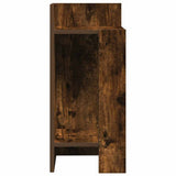Tavolino Laterale con Ripiano Rovere Fumo 25,5x27x60 cm