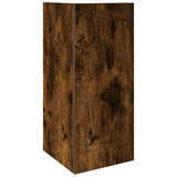 Tavolino Laterale con Ripiano Rovere Fumo 25,5x27x60 cm