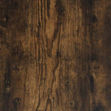 Tavolino Laterale con Ripiano Rovere Fumo 25,5x27x60 cm