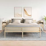 Comodini 2 pz con 2 Cassetti Rovere Sonoma 36x36x68 cm