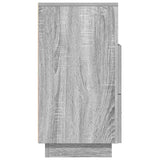 Comodino con 2 Cassetti Grigio Sonoma 36x36x68 cm