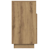 Comodini 2 pz con 2 Cassetti Rovere Artigianale 36x36x68 cm