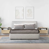 Comodini a Muro 2 pz Rovere Sonoma 45x26x28,5 cm