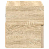 Comodini a Muro 2 pz Rovere Sonoma 45x26x28,5 cm