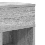 Comodino con Cassetto Grigio Sonoma 25x31x66 cm